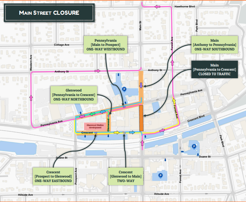 Downtown Glen Ellyn Streetscape